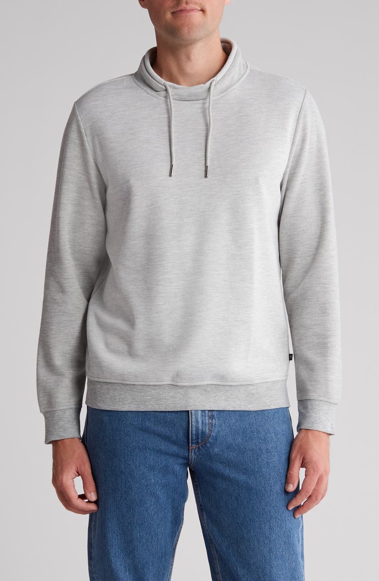 Robert Barakett Downton Asymmetrical Hoodie, Main, color, Light Grey