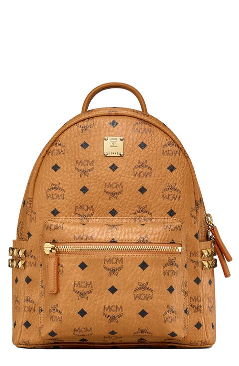 Small Stark Side Stud Coated Canvas Backpack