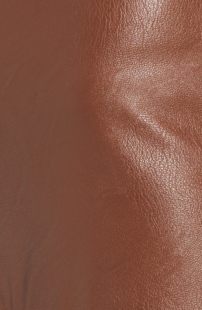 Soprano Ruffle Hem Faux Leather Skirt, Alternate, color,