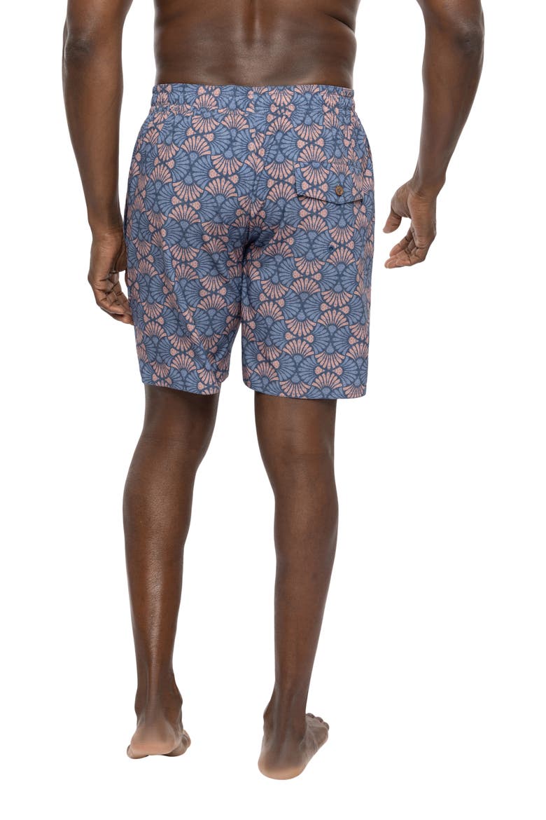 Great Falls Swim Trunks, Alternate, color, HEATHER DRESS BLUES