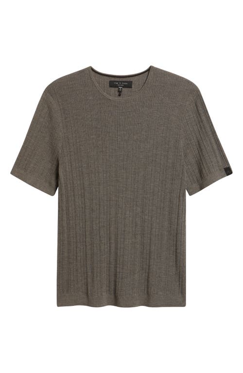 Rag & Bone Crawford Wool & Cashmere Sweater T-shirt In Brown