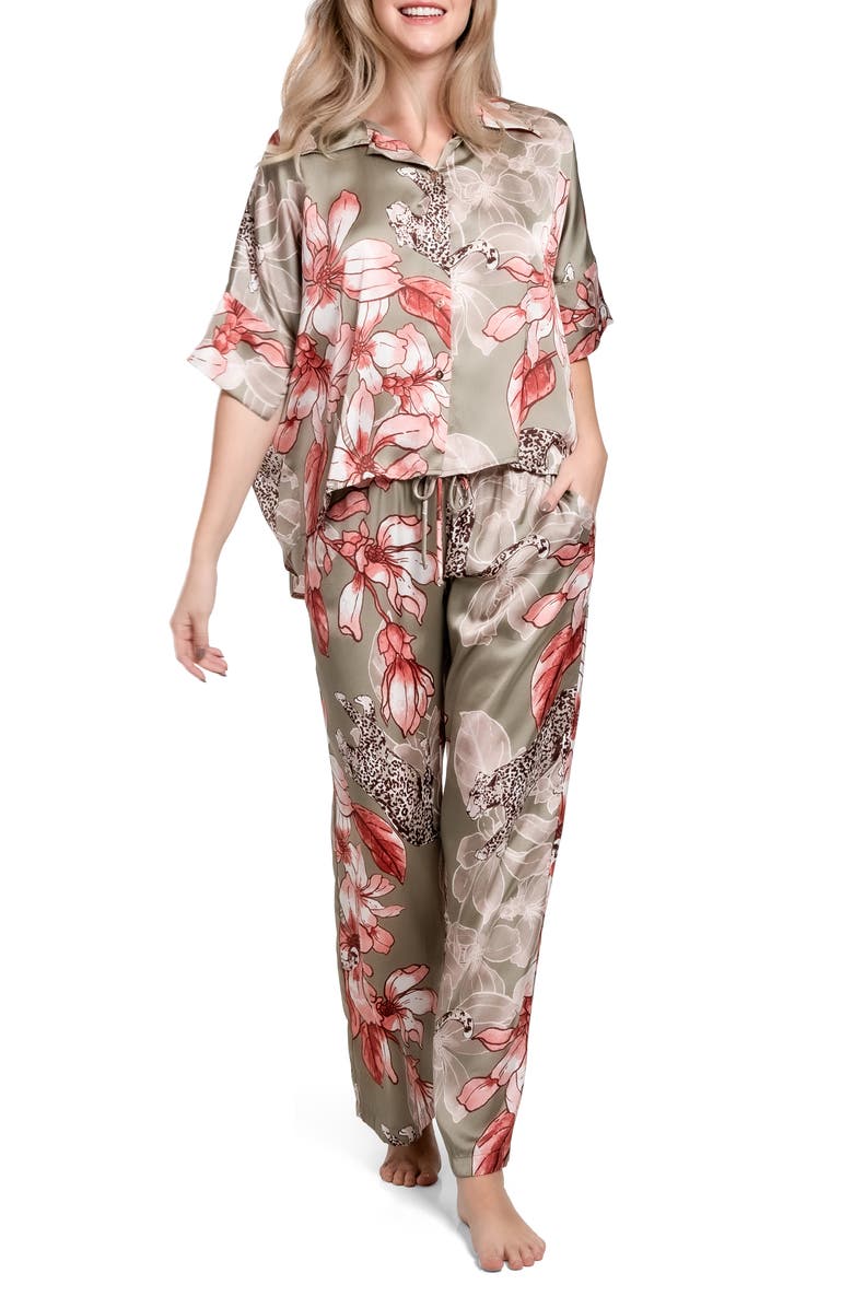 Midnight Bakery Emma Ziggy Two-Piece Pajamas, Alternate, color, Loden