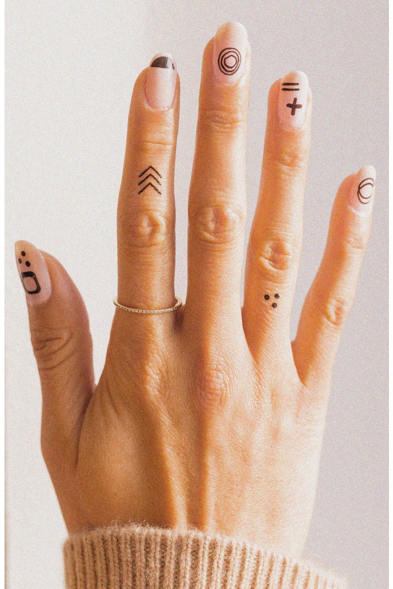Mod Assorted Temporary Nail & Skin Art Tattoos, Alternate, color, NO COLOR