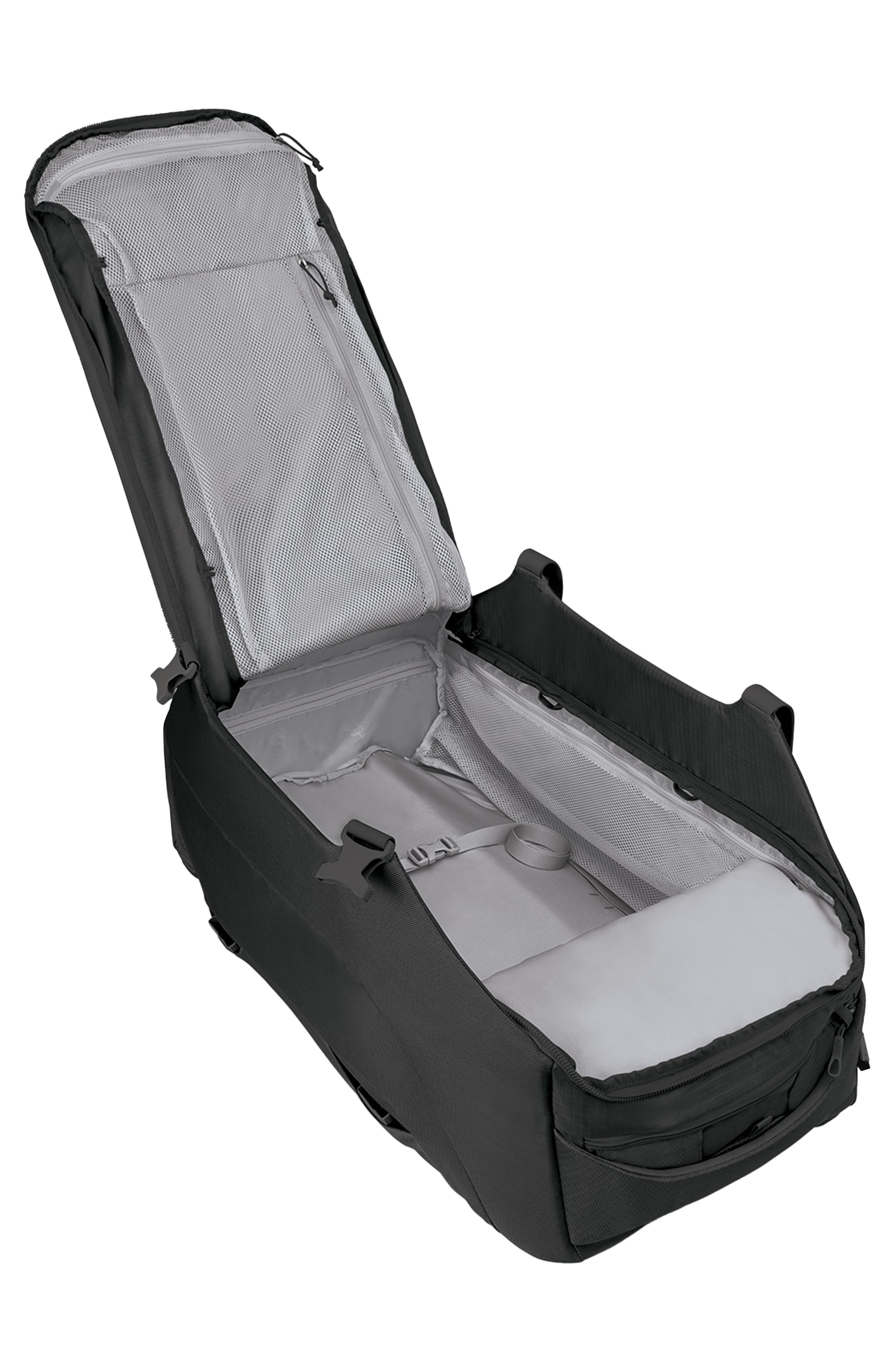 Osprey Sojourn 28-Inch 80-Liter Wheeled Recycled Nylon Travel Pack, Alternate, color, Black