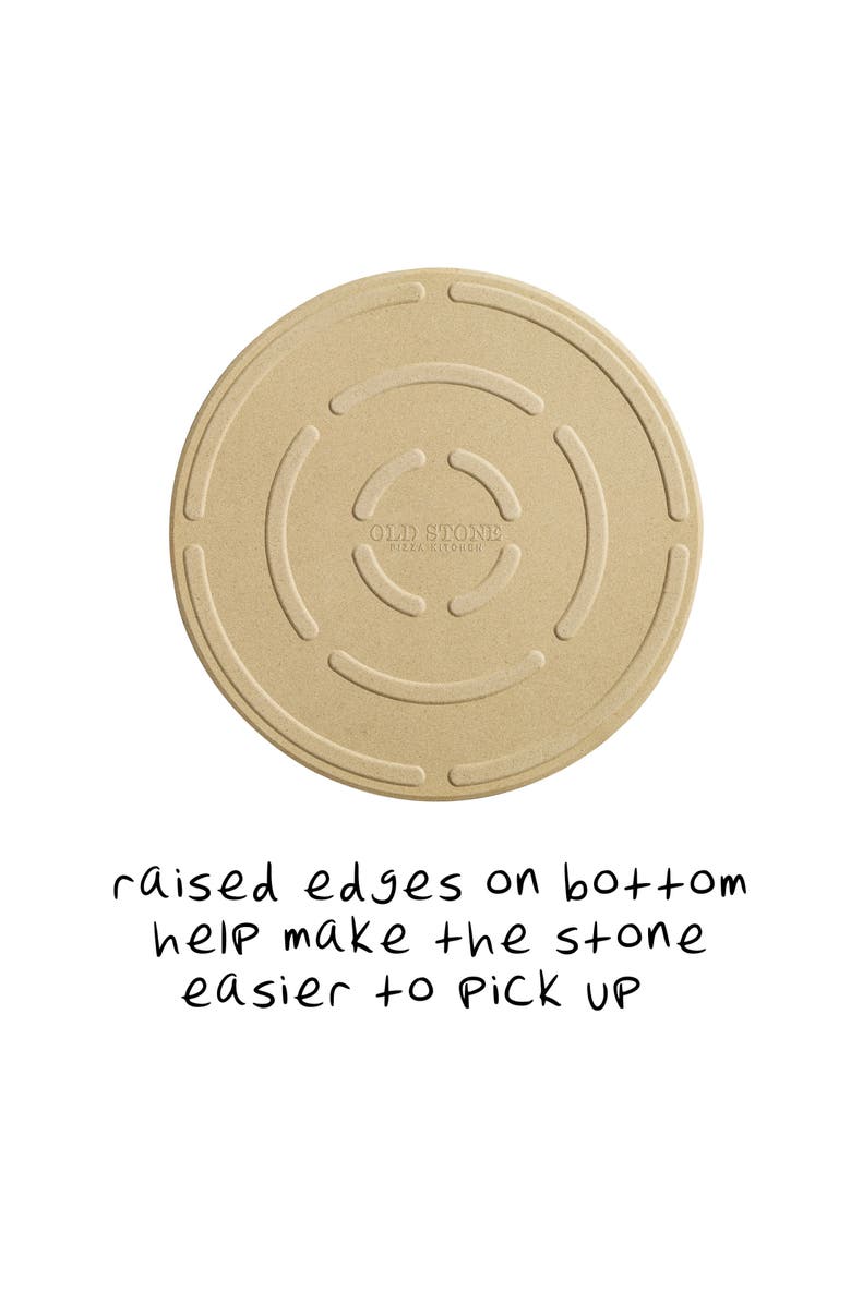 Old Stone Cordierite Round Pizza Stone, 14-Inch, Alternate, color, Beige