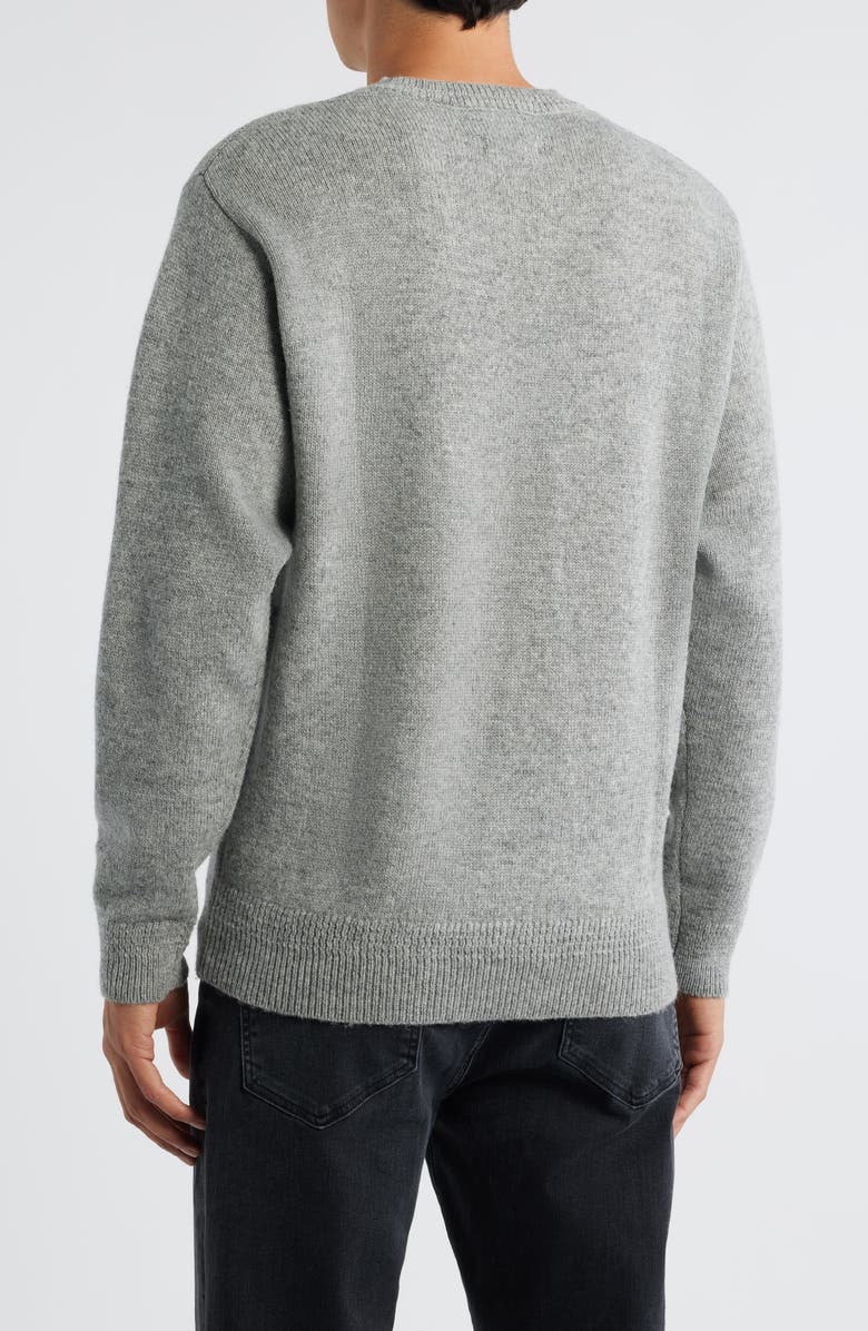 Pendleton Wool Crewneck Sweater, Alternate, color, Light Grey Heather
