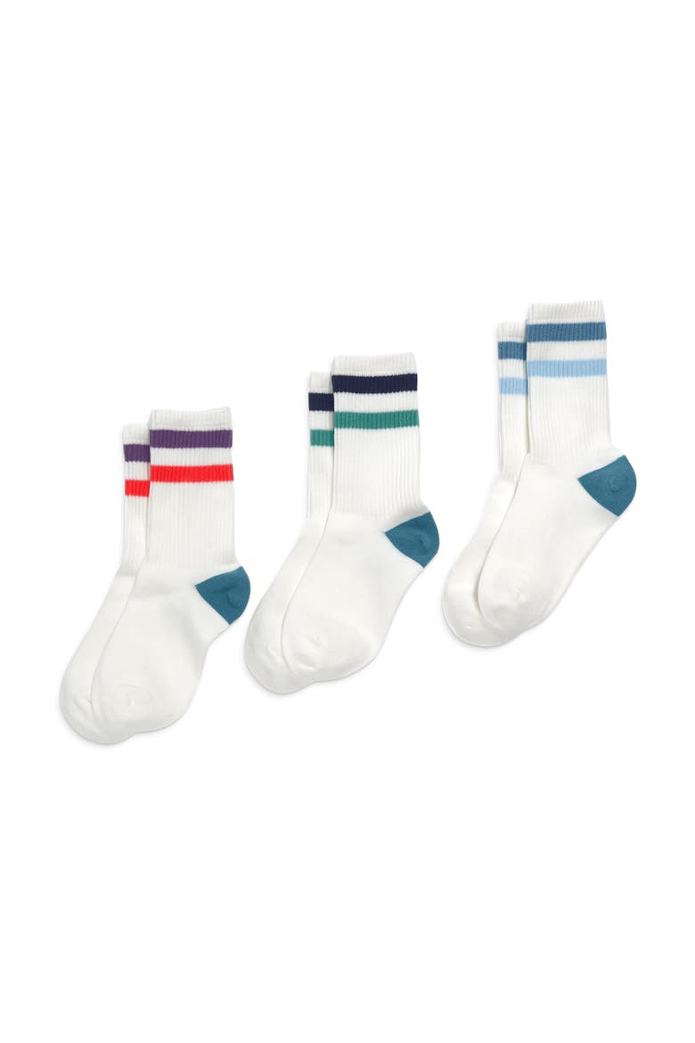 Athletic Sock 3-Pack, Alternate, color, Stripe Mix