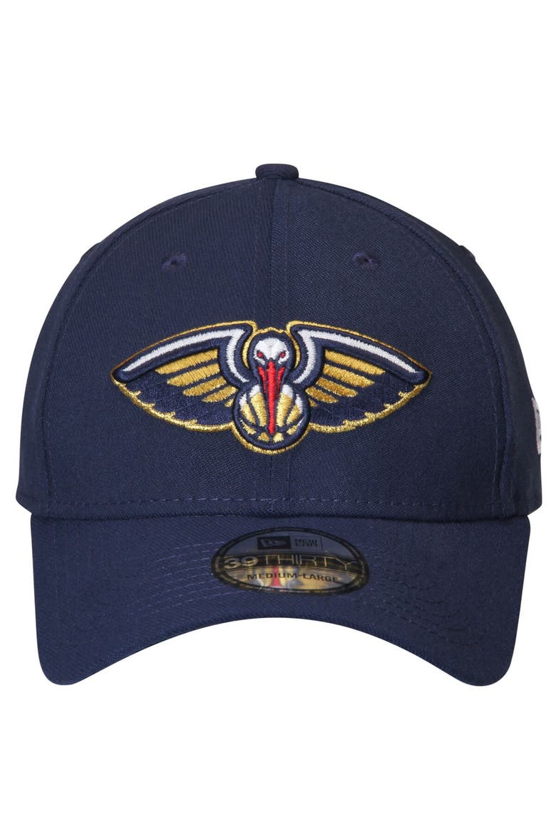 Men's New Era Navy New Orleans Pelicans Team Classic 39THIRTY Flex Hat, Alternate, color, Navy