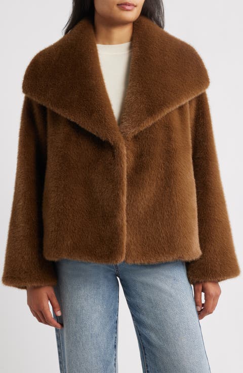 Women's Brown Faux Fur Coats | Nordstrom