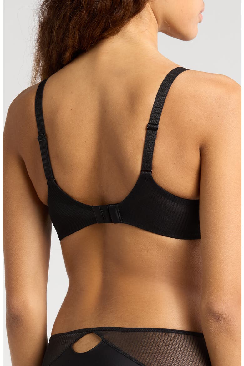Legend Underwire Plunge T-Shirt Bra, Alternate, color, BLACK