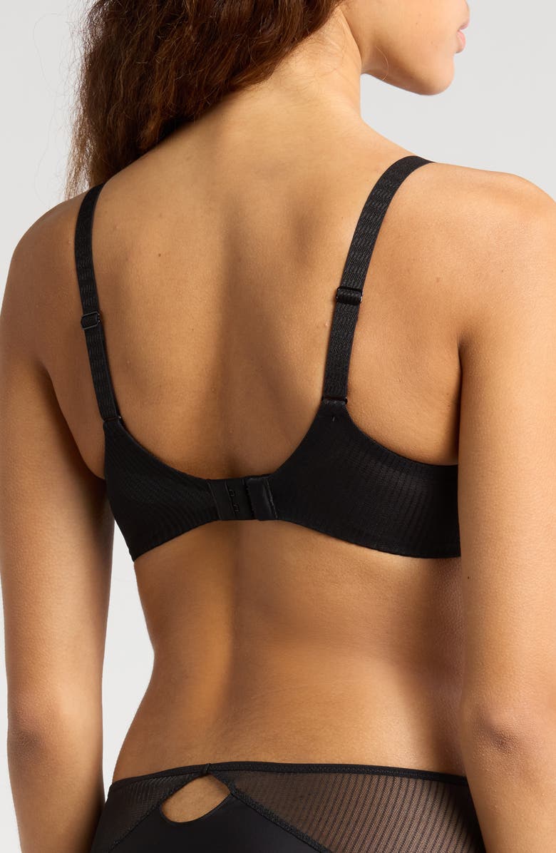 Chantelle Lingerie Legend Underwire Plunge T-Shirt Bra, Alternate, color, Black