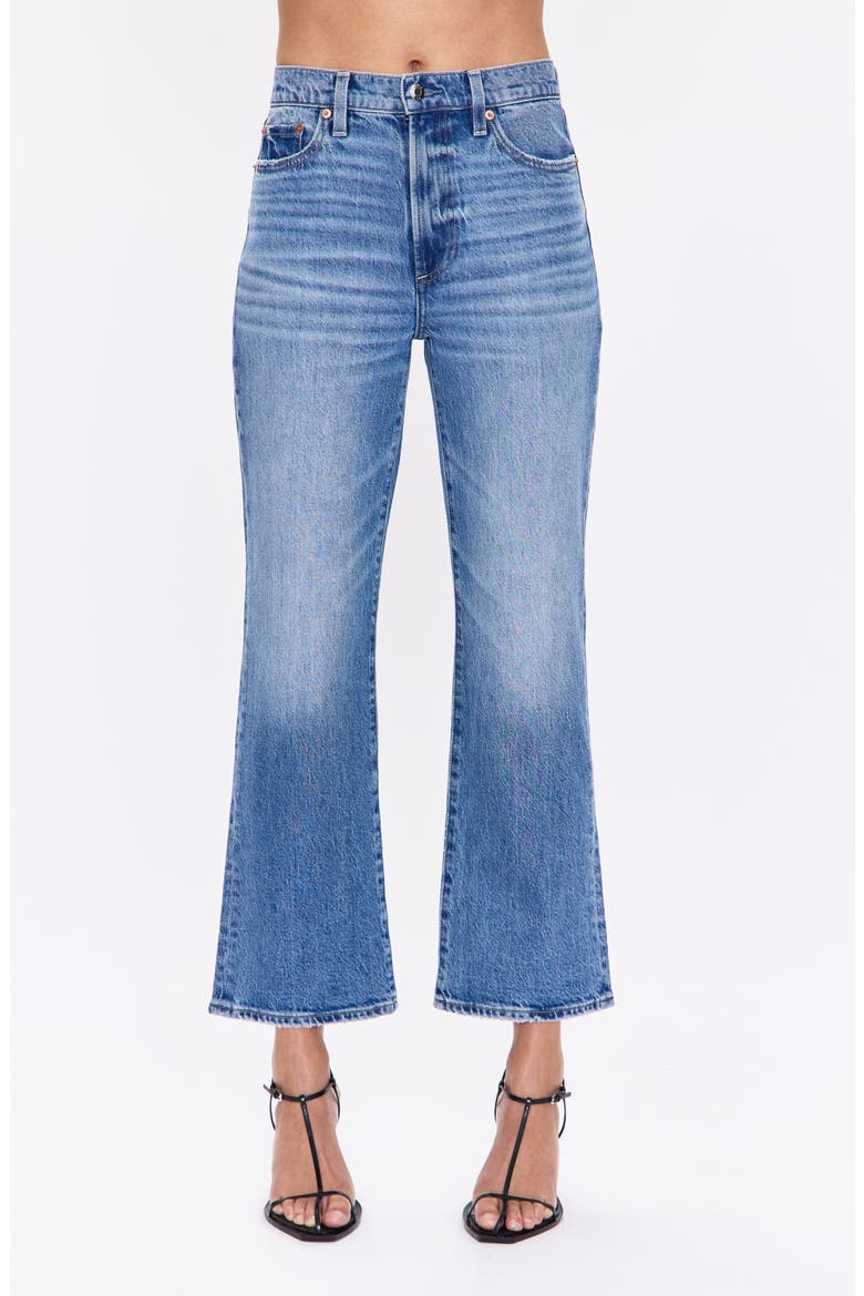 Ally High Waist Crop Bootcut Jeans, Main, color, CHARLESTON