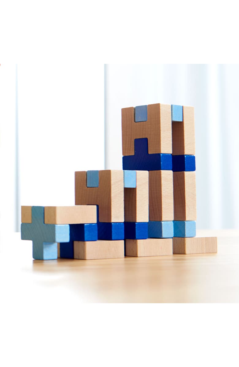 HABA 3D Aerius - 20 Piece Wooden Building Blocks Set, Alternate, color, 