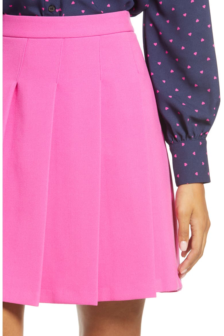 x Atlantic-Pacific Pleated Miniskirt, Alternate, color, PINK CYCLAMEN