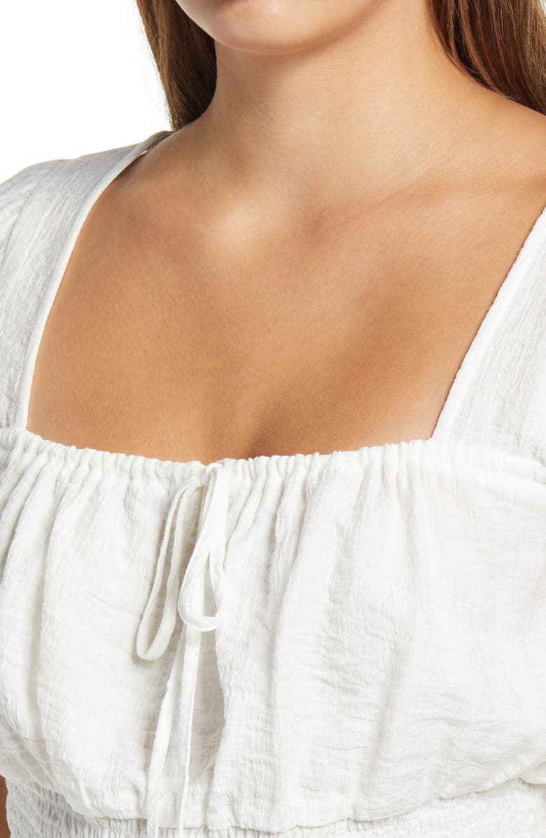 One Clothing Smocked Bottom Blouse, Alternate, color, 