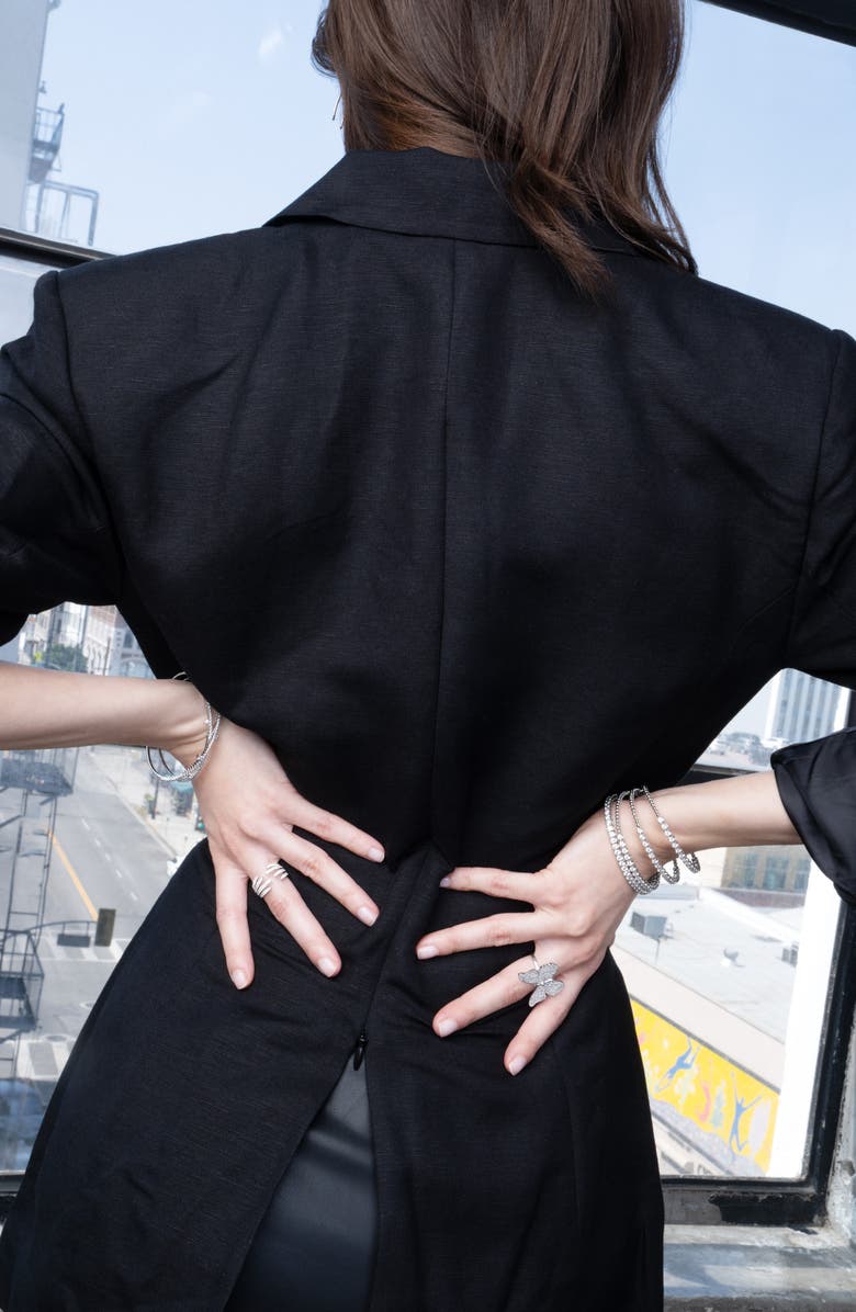 Bony Levy Audrey Diamond Crossover Flexible Open Bangle Bracelet, Alternate, color, 