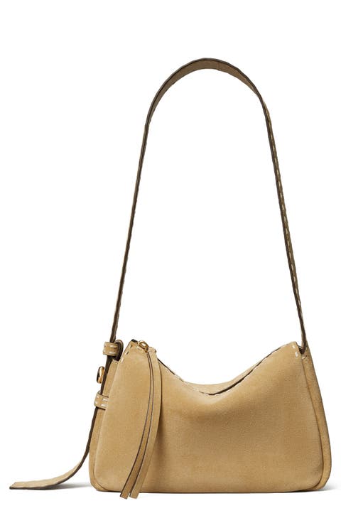 Romy Small Suede Shoulder Bag