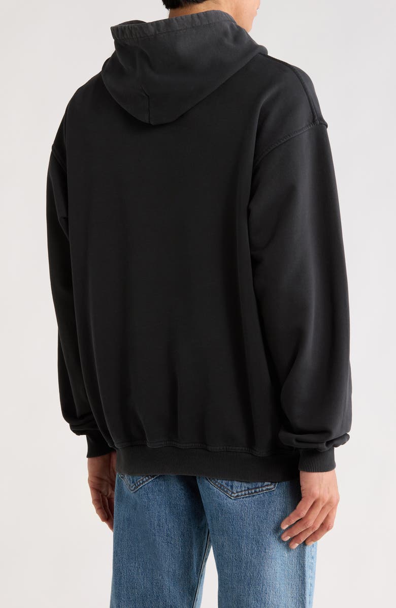 Represent Thoroughbred Oversize Cotton Graphic Hoodie, Alternate, color, Vintage Black