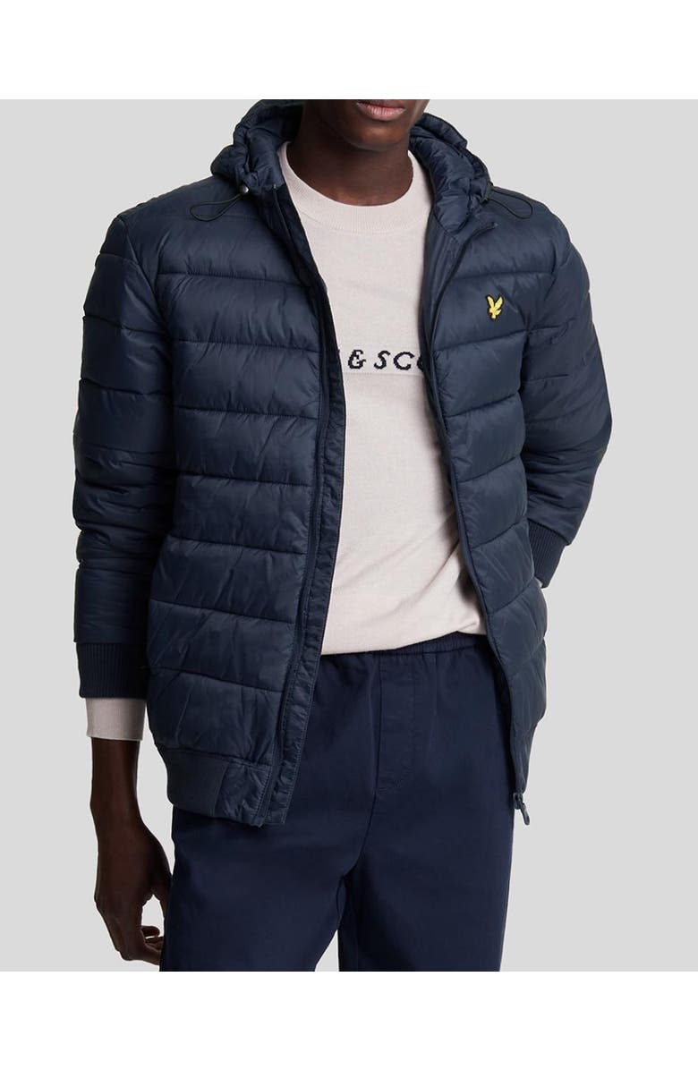 Lyle & Scott Wadded Jacket, Alternate, color, Dark Navy