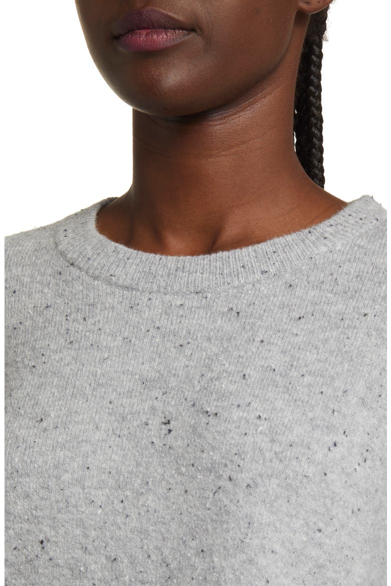 Speckled Relaxed Fit Sweater, Alternate, color, GREY HEATHER