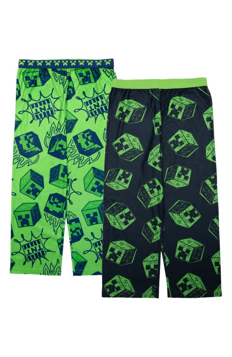 Kids' Minecraft Assorted 2-Pack Pajama Pants (Little Kid)