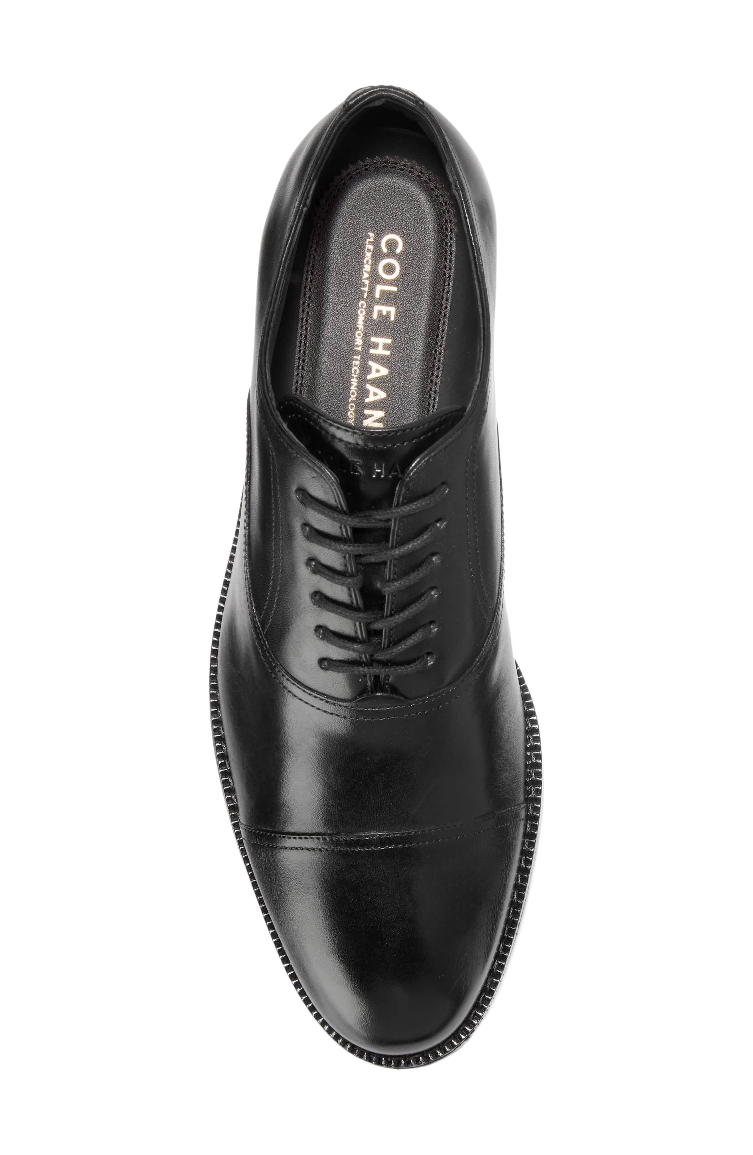 Cole Haan Ledley Grand Cap Toe Oxford, Alternate, color, Black / Black