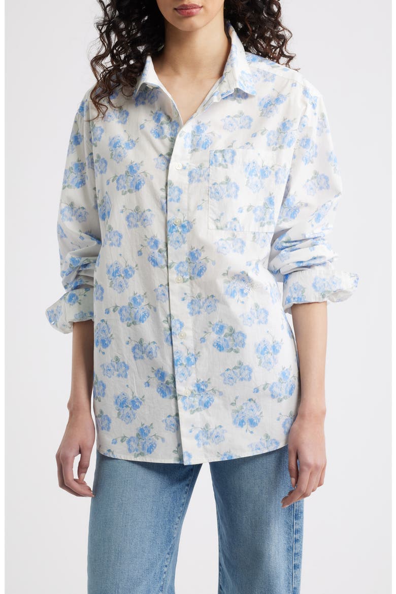 Hudley Cotton Shirt, Main, color, BLUE MARINA