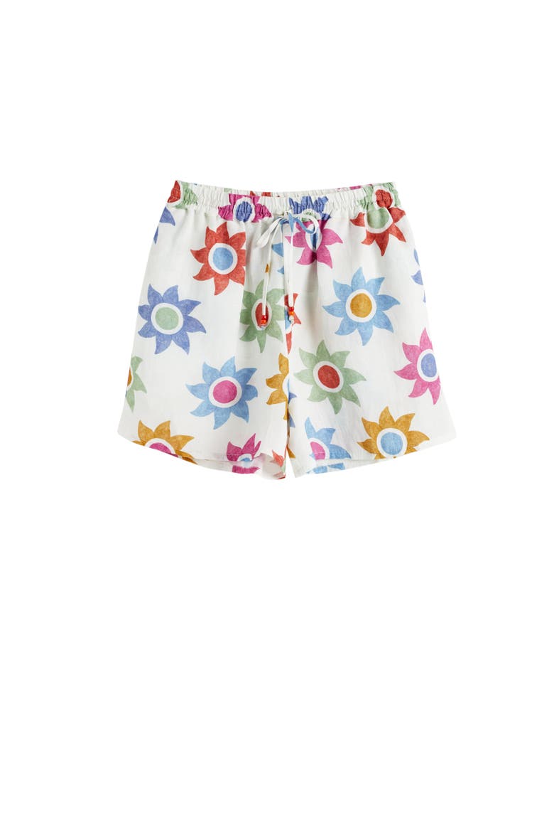 Cotton Sol Shorts, Alternate, color, Cream/Multi