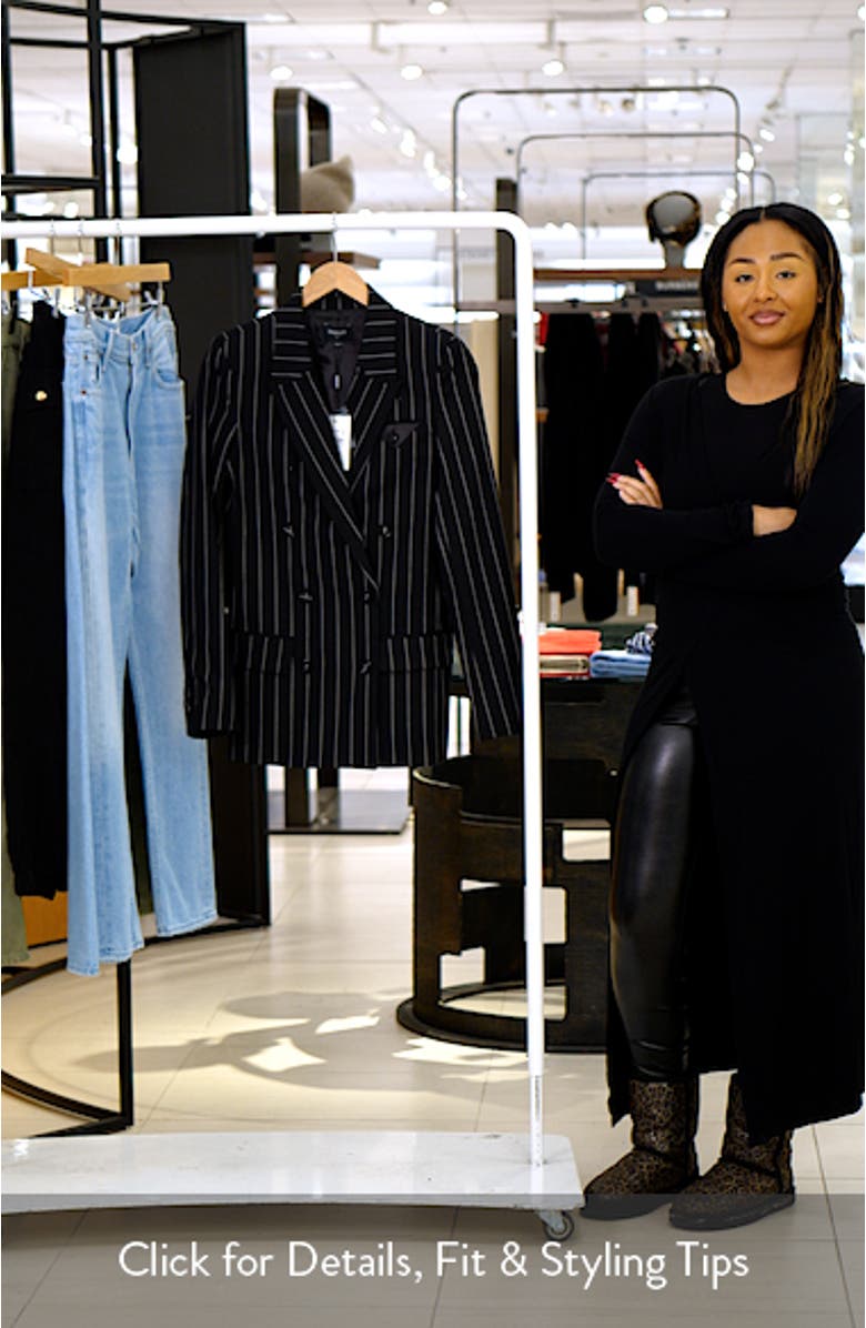 Sloane Oversize Pinstripe Double Breasted Blazer, sales video thumbnail