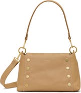 HAMMITT Medium Bryant Raffia & Leather Shoulder Bag