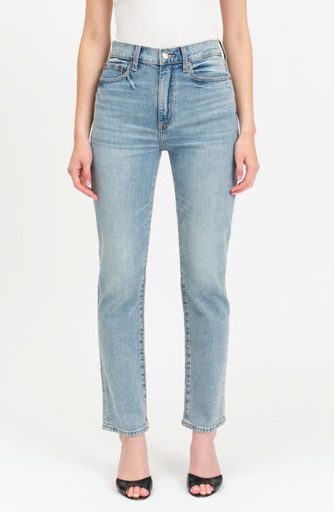 Smarty Pants High Waist Slim Straight Ankle Jeans