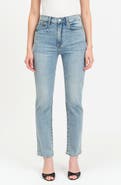 DAZE Smarty Pants High Waist Slim Straight Ankle Jeans