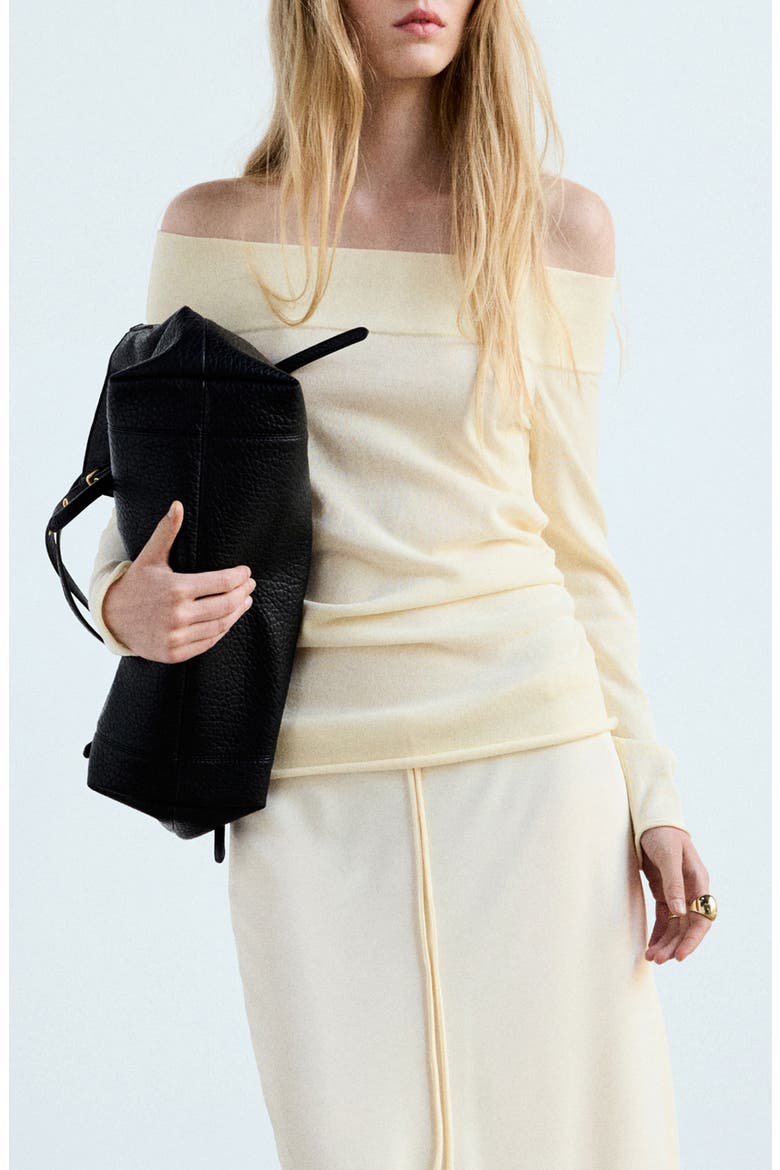 Off the Shoulder Sweater, Main, color, ECRU