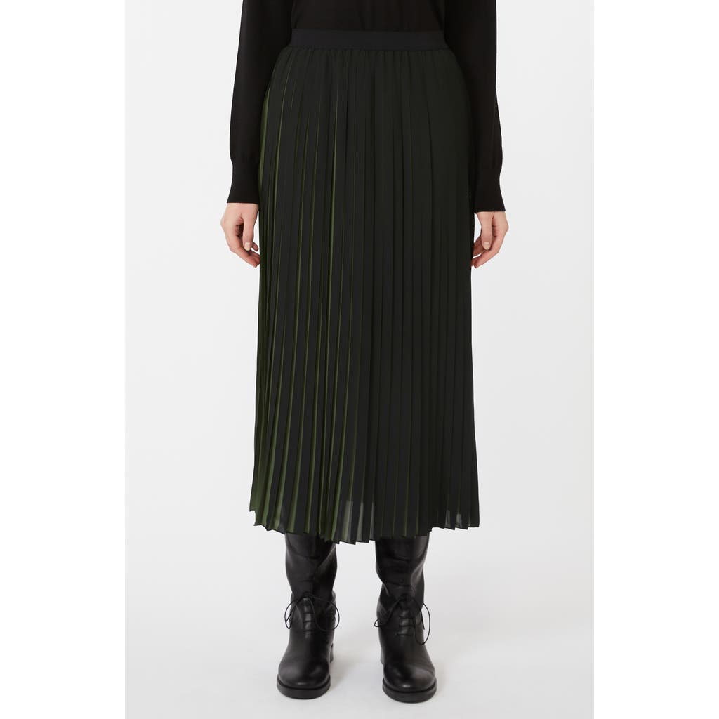 Weekend Max Mara Bora Pleated Midi Skirt In Black