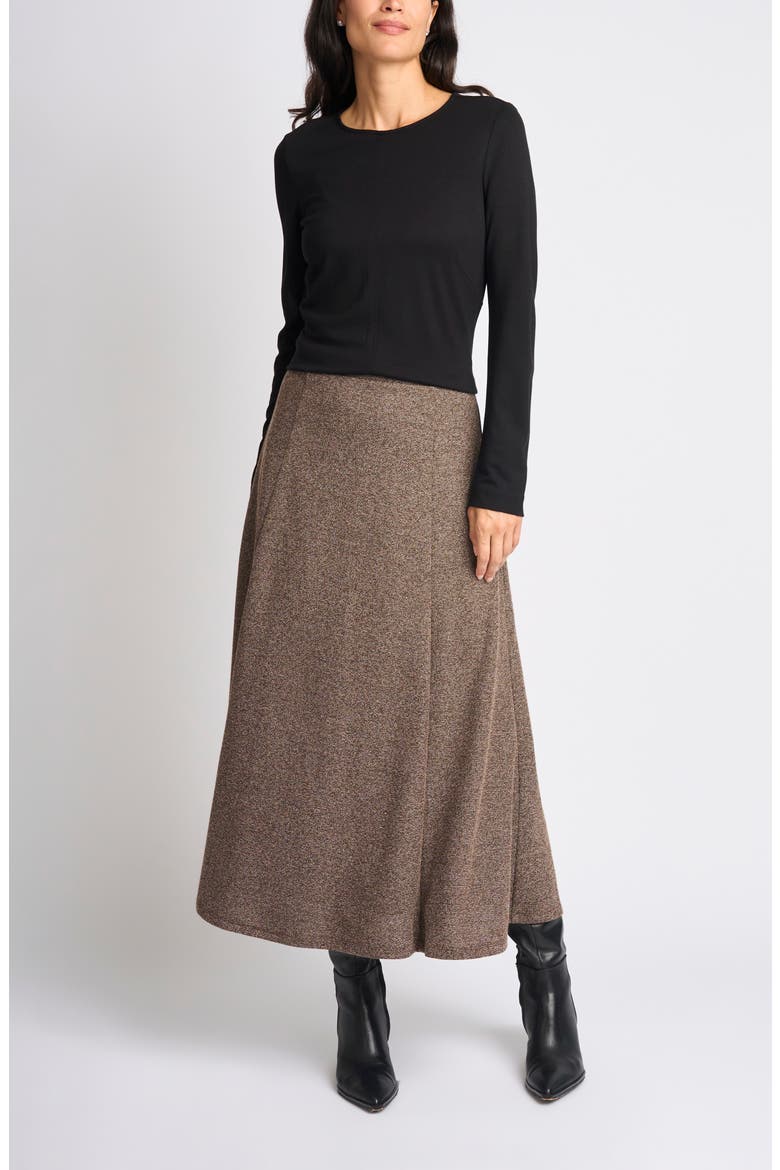 Long Sleeve Ponte Top, Alternate, color, RICH BLACK 060