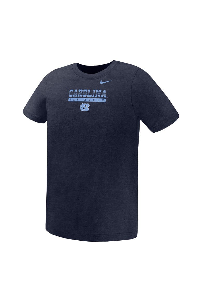 Preschool Nike Navy North Carolina Tar Heels Name Bar Legend Dri-FIT T-Shirt, Alternate, color, Navy