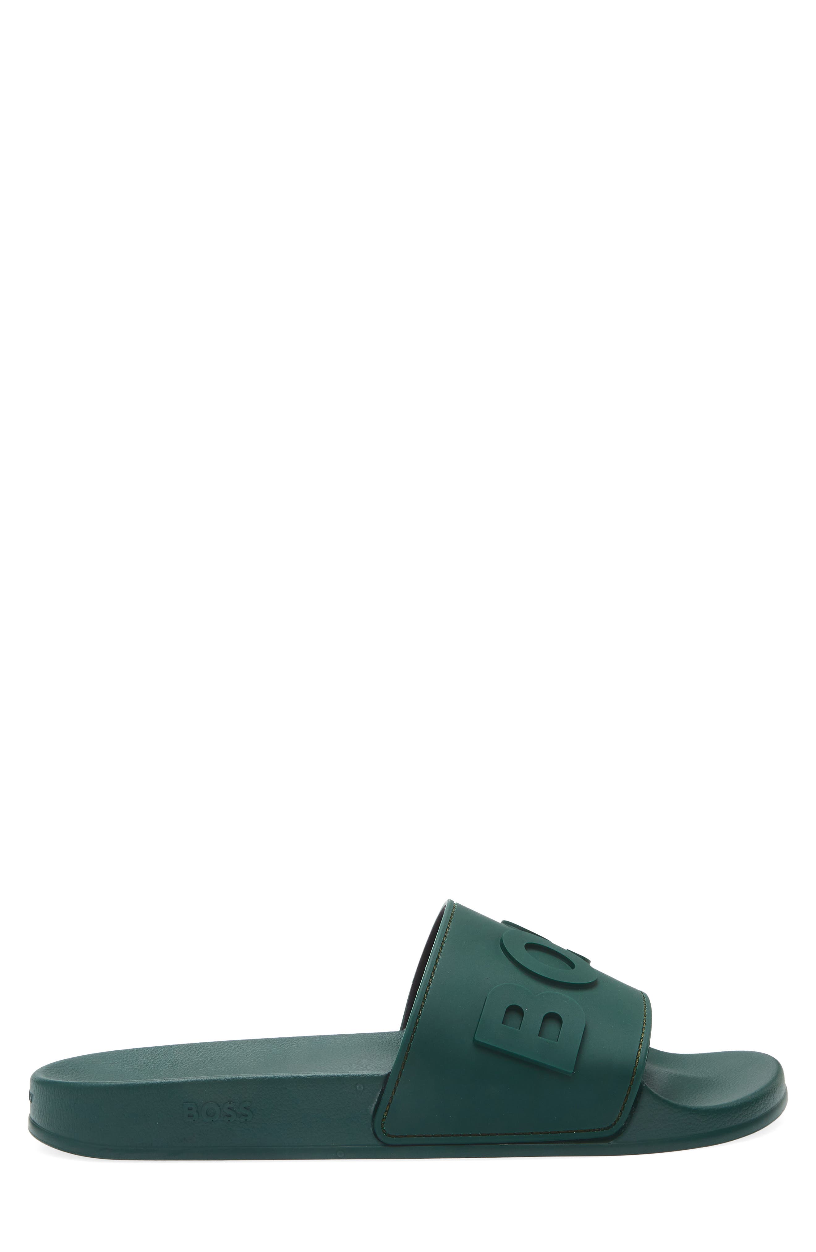 BOSS Kirk Slide Sandal, Alternate, color, Open Green