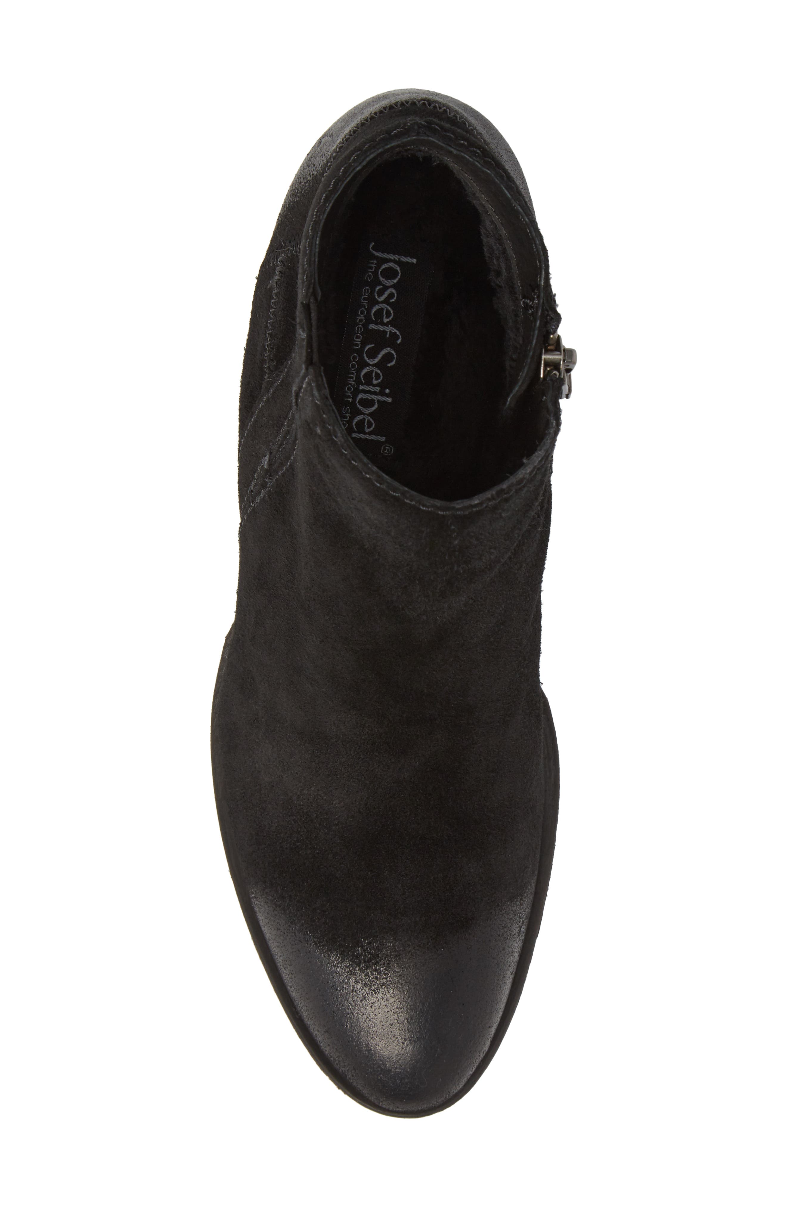 Daphne Bootie, Alternate, color, BLACK LEATHER