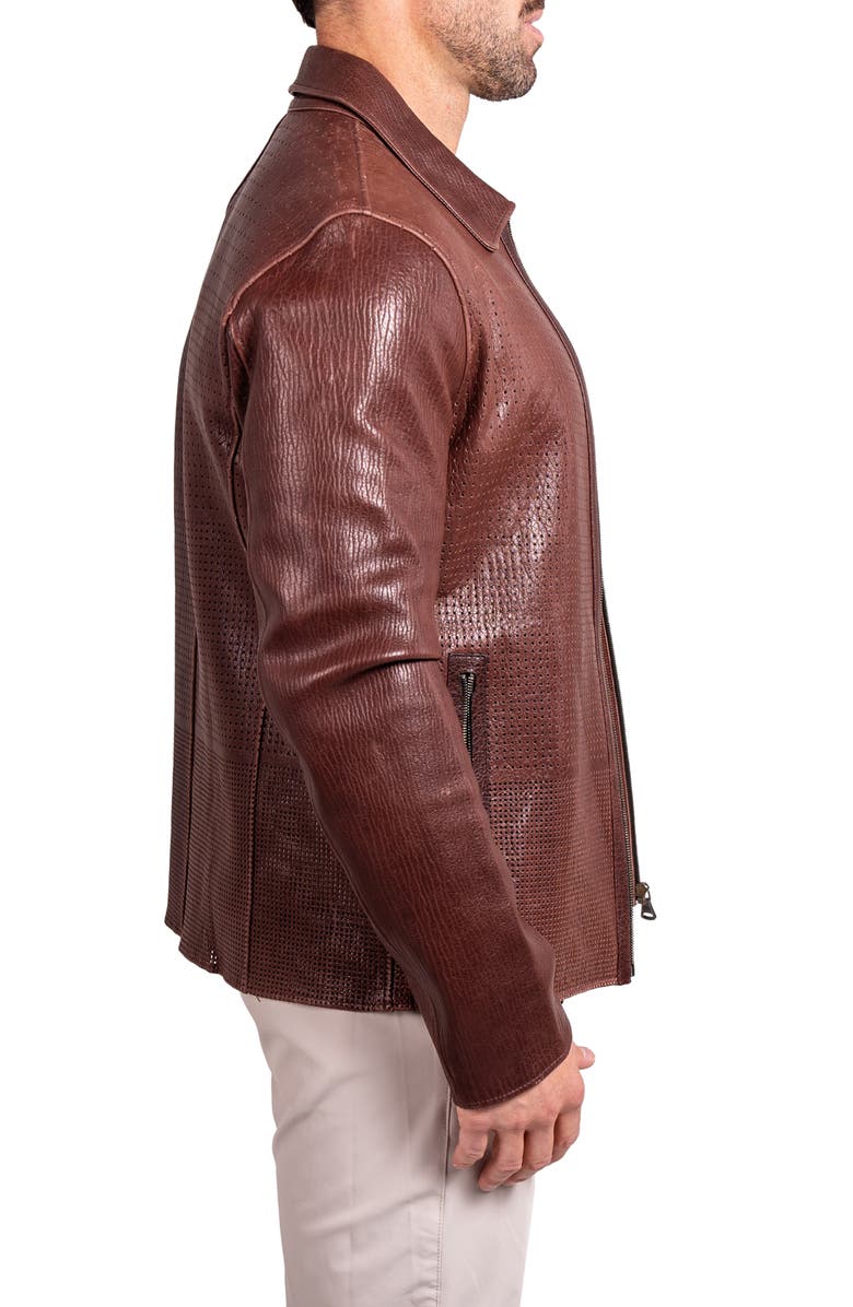 Maceoo Resistance1016 Perforated Leather Jacket, Alternate, color, 