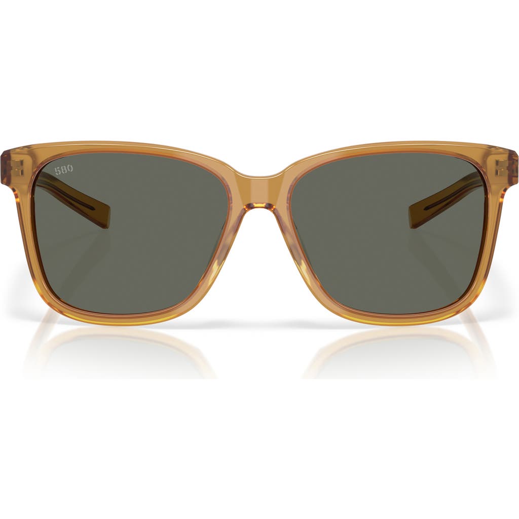 Costa Del Mar May 57mm Polarized Phantos Sunglasses In Brown