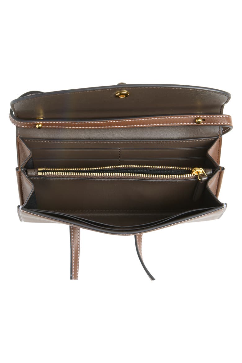 Leather Crossbody Wallet, Alternate, color, WHISKEY