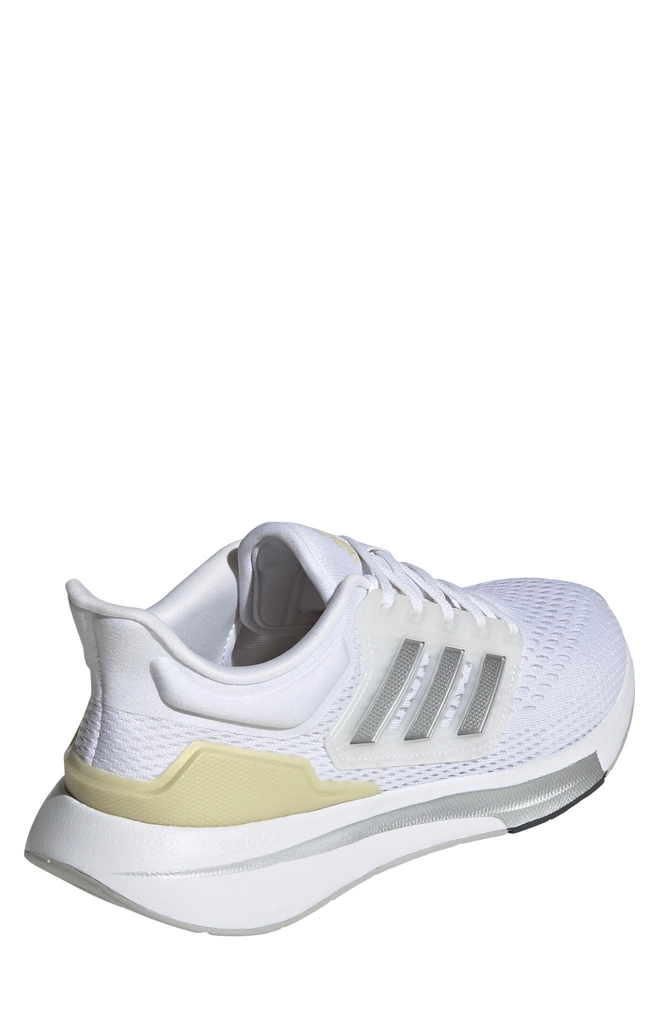 EQ 21 Running Shoe, Alternate, color, WHITE/MATTE SILVER/SANDY BEIGE