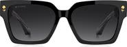 Etro 55mm Gradient Rectangular Sunglasses