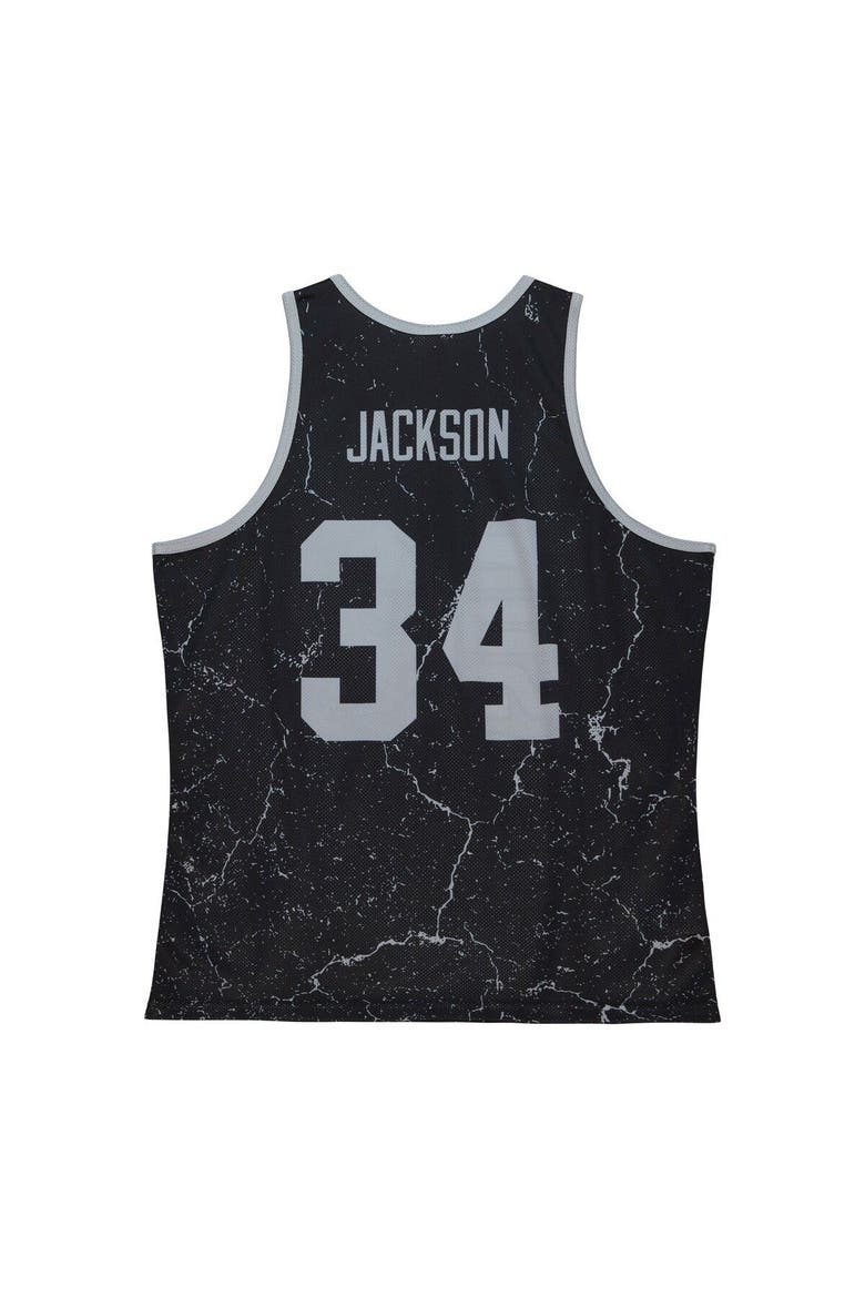 Men's Mitchell & Ness Bo Jackson Black Las Vegas Raiders 1990 Player Burst Tank Top, Alternate, color, Black