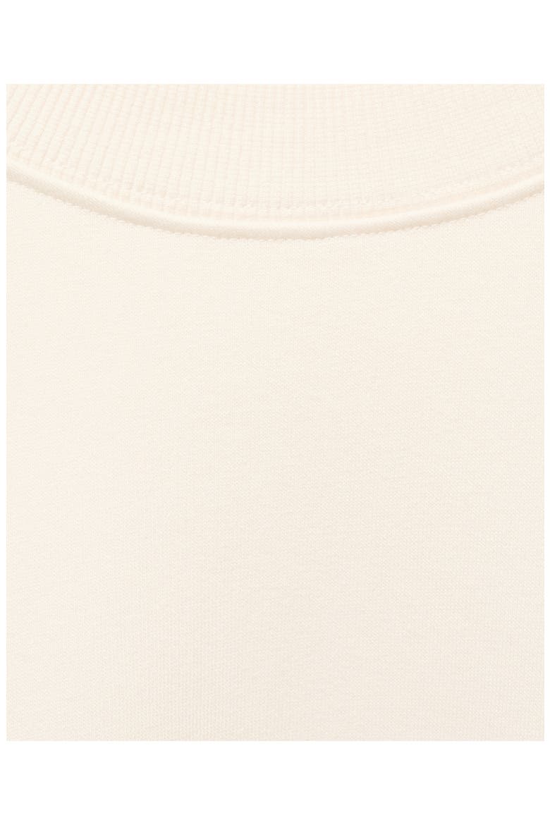 Crewneck Cotton Sweatshirt, Alternate, color, VANILLA