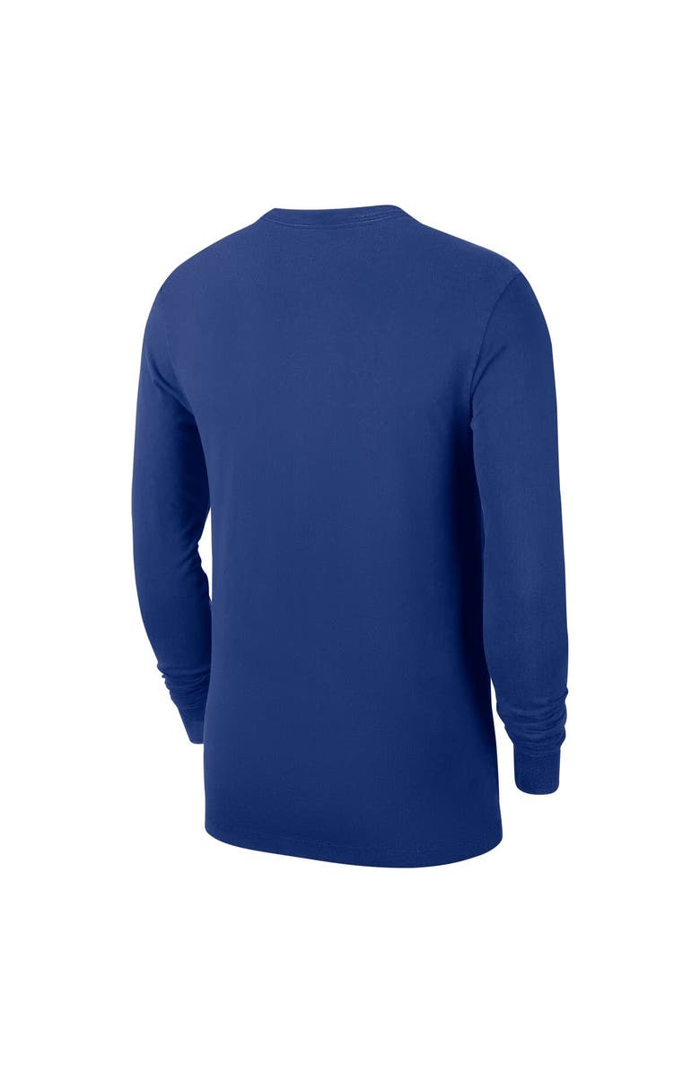 Nike Men's Nike Blue New York Knicks Authentic Long Sleeve Practice T-Shirt, Alternate, color, Blue