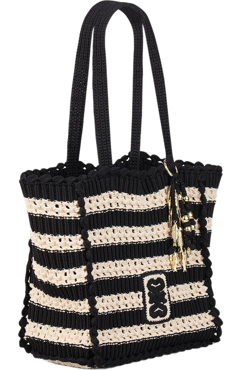 SANDRO Two-tone crochet bag, Alternate, color,
