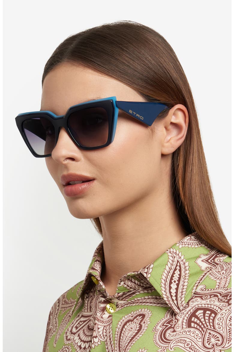55mm Cat Eye Sunglasses, Alternate, color, 0ZX9-9O