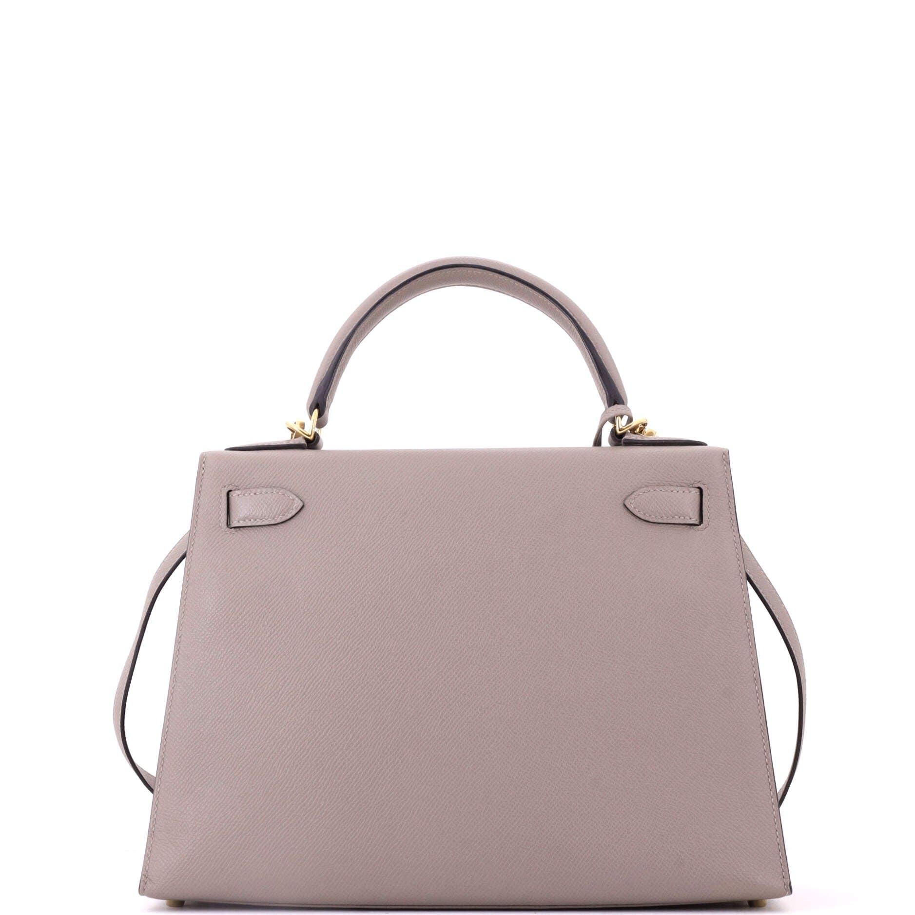Kelly Handbag Grey Epsom with Gold Hardware 28, Alternate, color, Grey