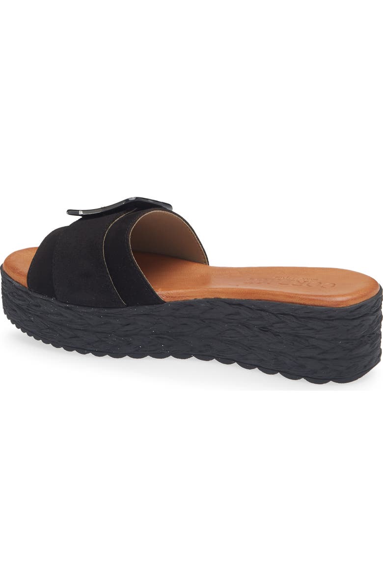 Cordani Beckett Platform Sandal, Alternate, color, Black Suede